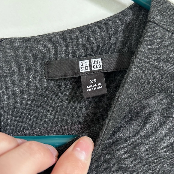 Lot of 3 Uniqlo Dresses (Black, Grey, Navy) - Picture 3 of 6